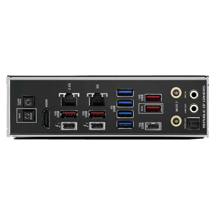 پورت‌ها و کانکتورهای مادربرد ایسوس ROG MAXIMUS Z890 HERO